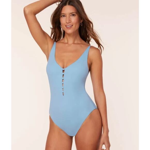 Andie Swim Sample the Milos One Piece in Sky Blue S NWT - Picture 2 of 5